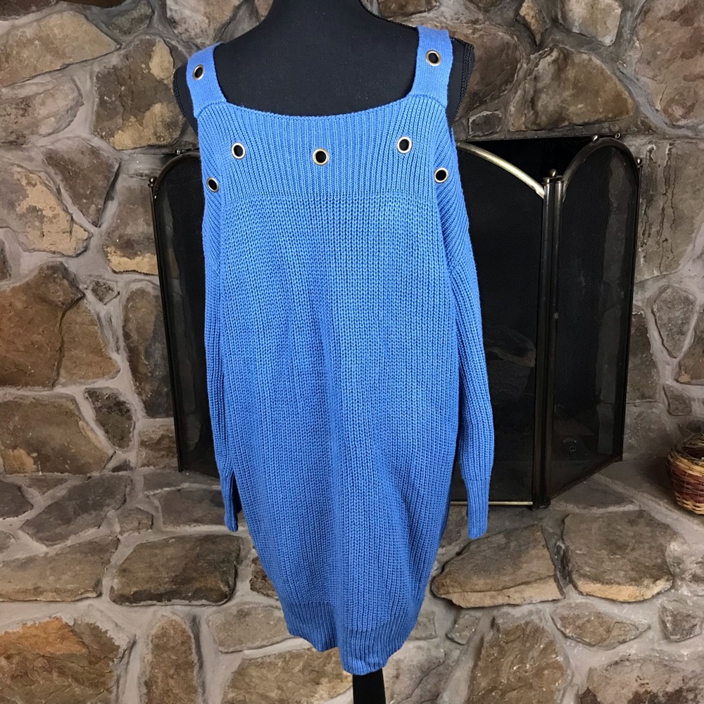 Zenana Outfitters | Sweater Dress | Blue | S - Picture 2 of 8